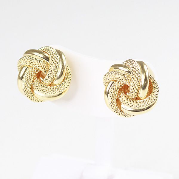 ウノアエレ K 18 YG ピアス ラブノット 2 0 g 750 結び目 10024 イタリアンジュエリー NJ