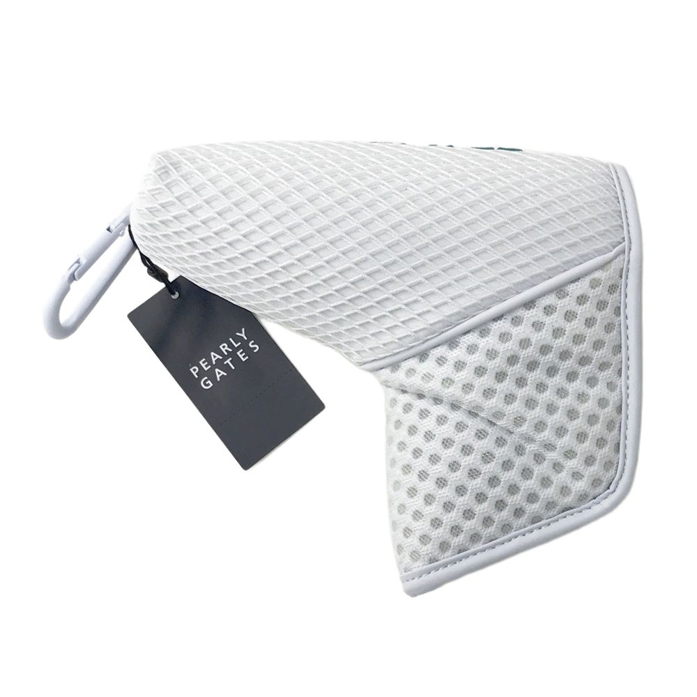 PEARLY GATES パーリーゲイツ パターカバー ピン型 メッシュ ロゴ刺繍 ホワイト系 FR ゴルフウェア ストスト