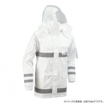 船橋 フナハシ レインウェア 安全レイン FS 6000 ホワイト BL