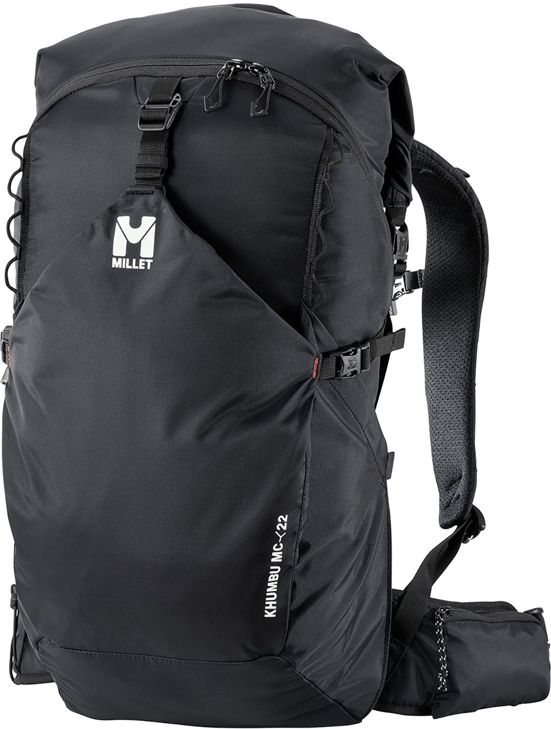 ミレー MILLET アウトドア クンブ マウンテン クルーズ 22 バックパック リュックサック 登山 ハイキング トレッキング デイハイク 軽量 タウンユース 通学 通勤 旅行 MIS01307 N4581 JETBLACK