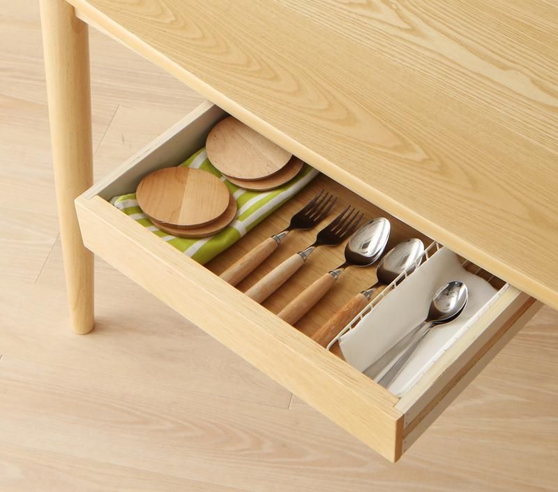 2人掛 天然木 ダイニングテーブル ［幅115cm］ ダイニング テーブル