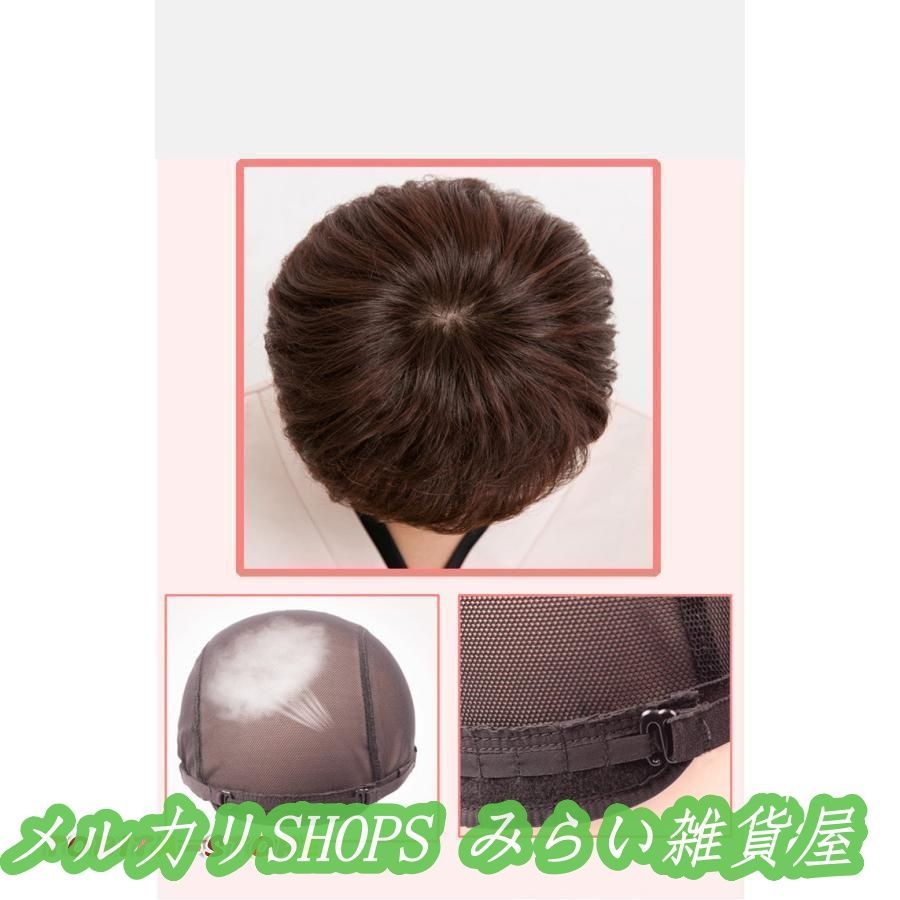 ウィッグショート ショートウィッグ かつら 人毛 自然 夏用 ウィッグ