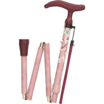 フジホーム ステッキ 杖 アクテイブグレ ス折畳S 桜ピンク WB 3752