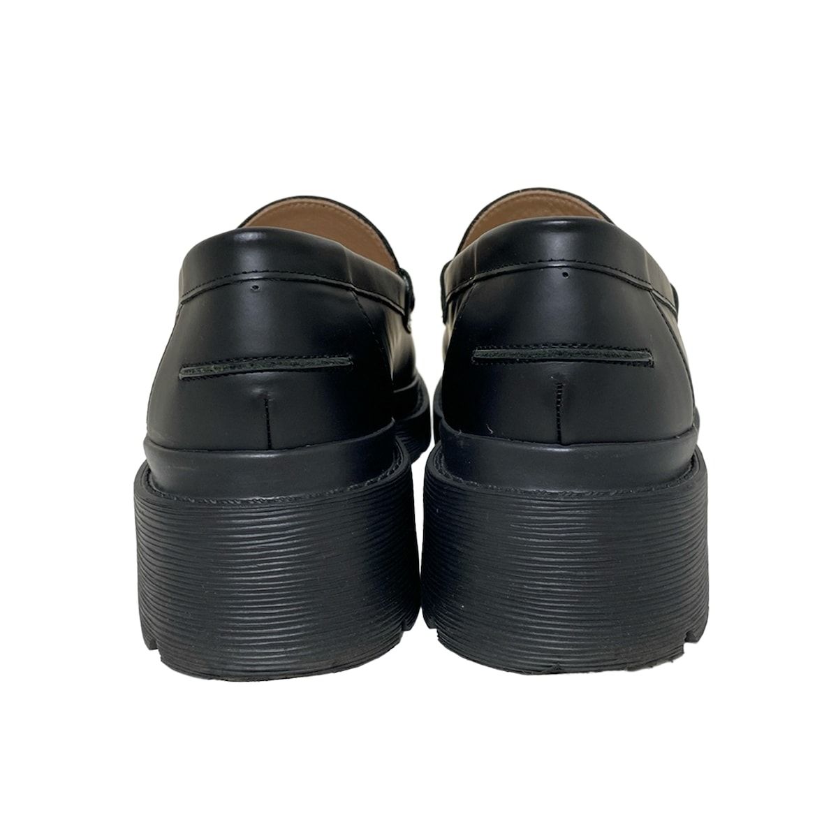  LANVIN en Bleu ランバンオンブルー ローファー 23 レディース - 黒 レザー ローファー 革靴 靴