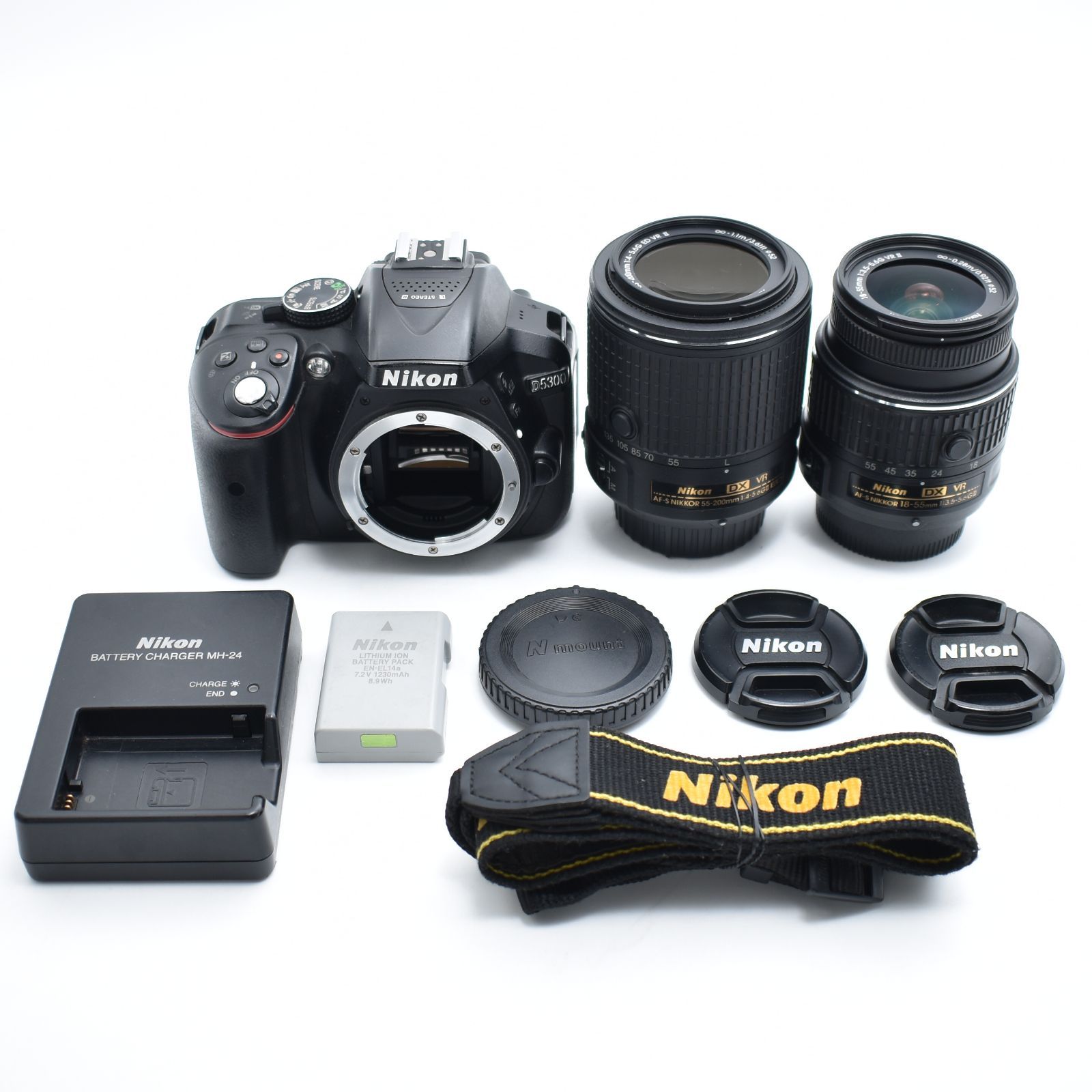B 10552 Nikon デジタル一眼レフカメラ D 5300 ダブルズームキット2 ブラック