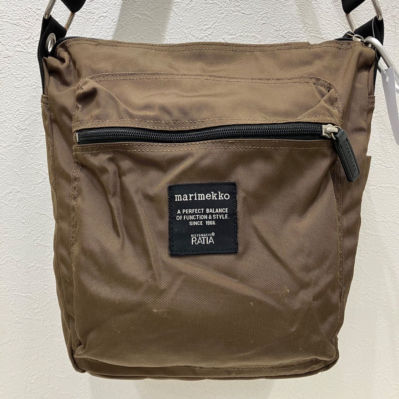 7292 marimekko マリメッコ PAL パル ショルダーバッグ ブラウン 無地