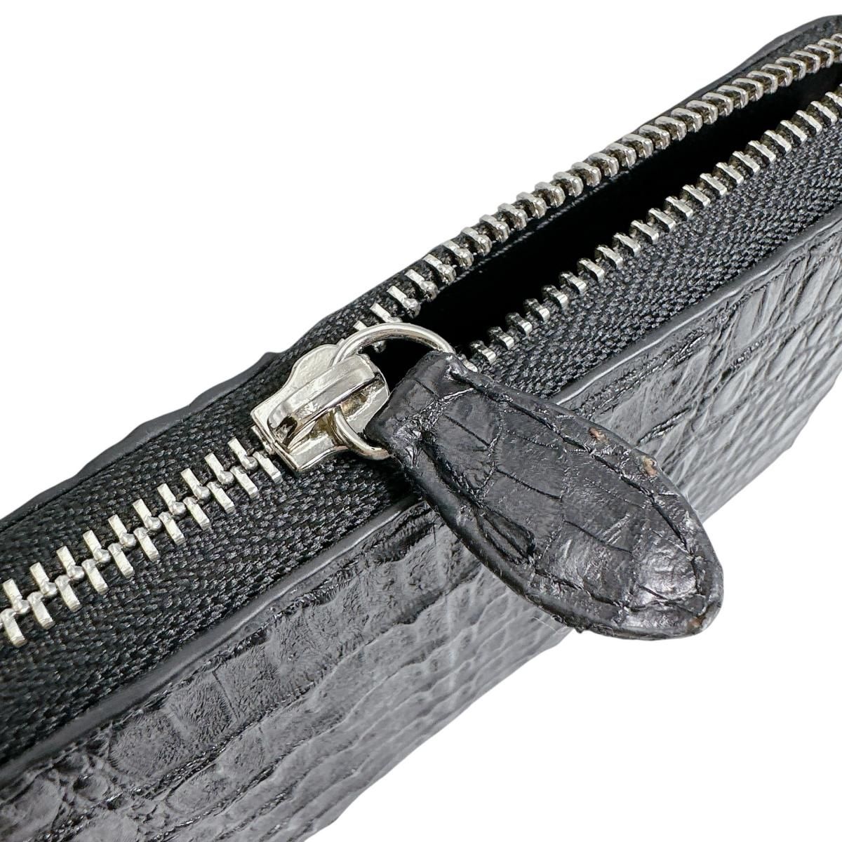 カイマン ラウンドファスナー 長財布 長財布 CAIMAN ブラック - メルカリ