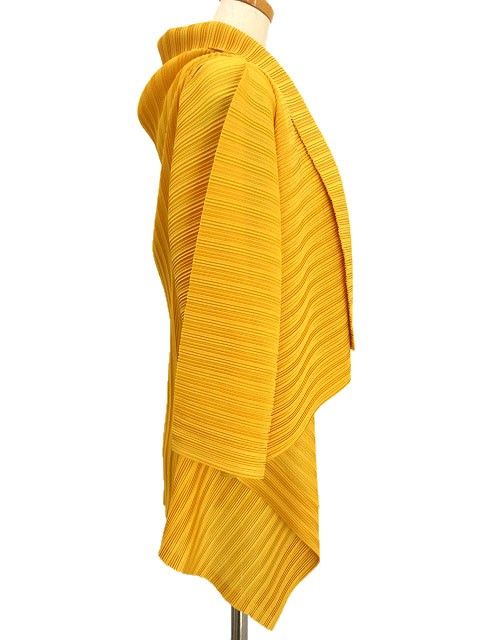 プリーツプリーズ PLEATS PLEASE カーディガン 羽織り イエロー系