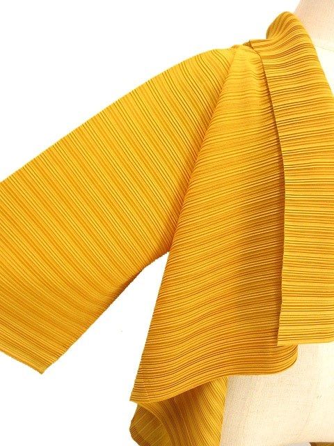 プリーツプリーズ PLEATS PLEASE カーディガン 羽織り イエロー系