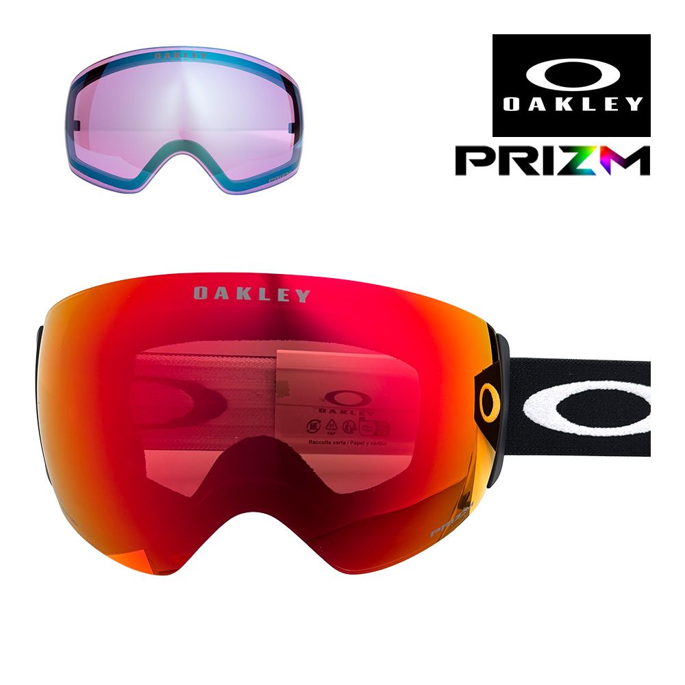 よ*)様 OAKLEY ゴーグル フライトデッキ ミラー仕上げ 透明予備レンズ