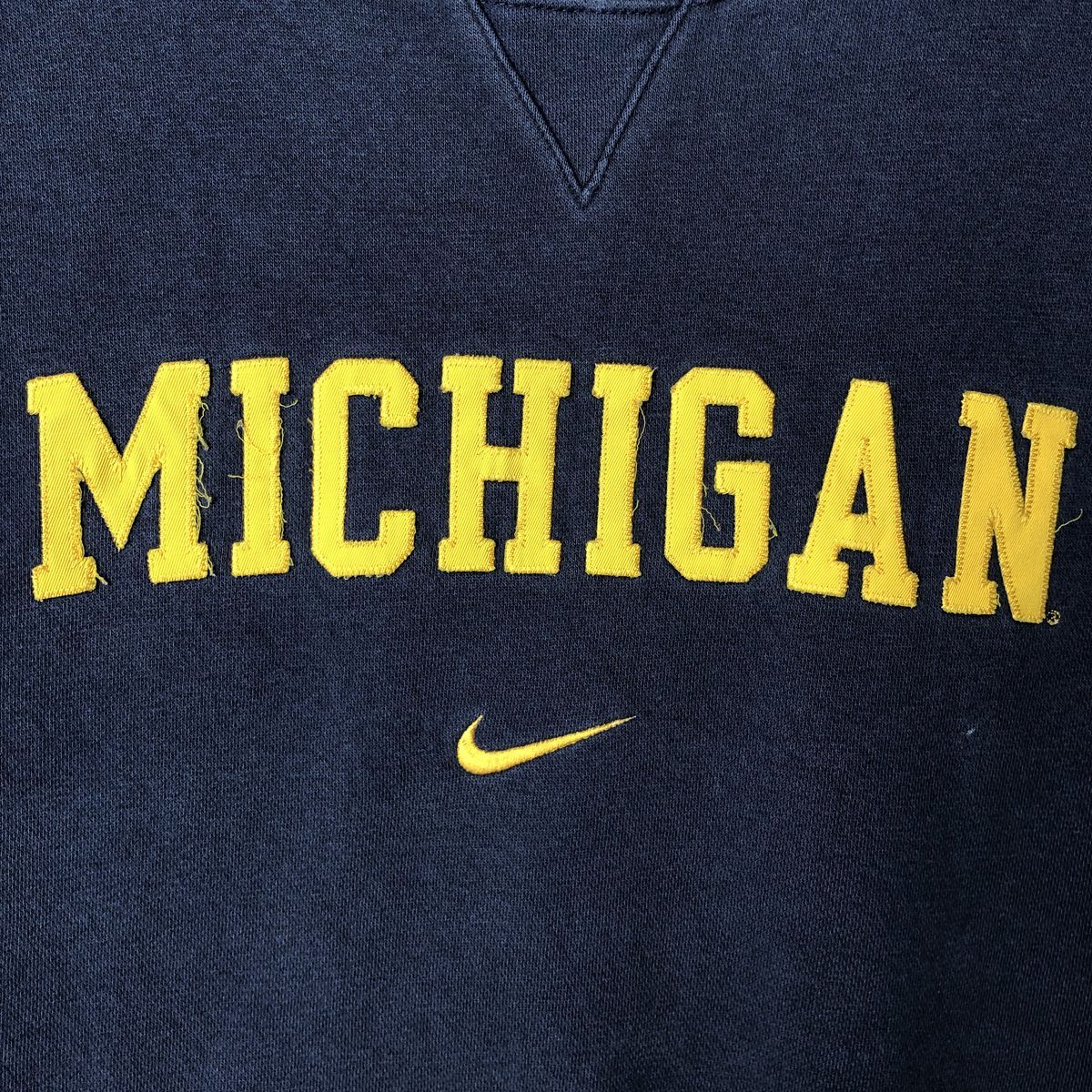 古着 ~00年代 ナイキ NIKE TEAM MICHIGAN ミシガン大学 カレッジスウェットシャツ トレーナー メンズL, image size:1200x1200