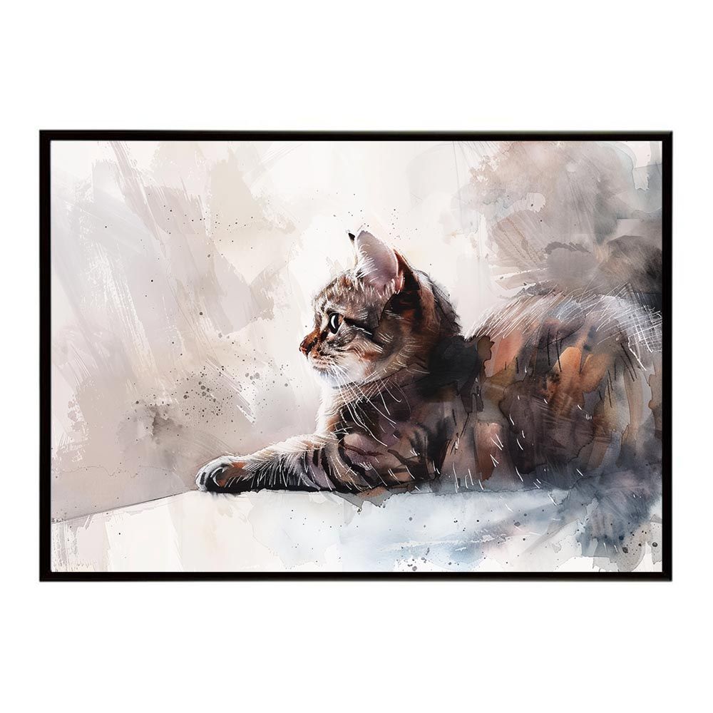 油絵　ネコ JOGLAR【ジョグラール】 / Oil Painting 【Cat】 (A0126)