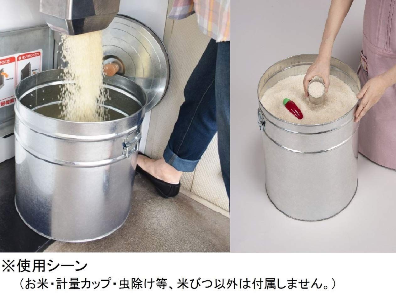  米びつ シルバー 本体満容量 約40 L お米収納容量 約30 kg TMK-30 食品保存容器 保存容器 ケース