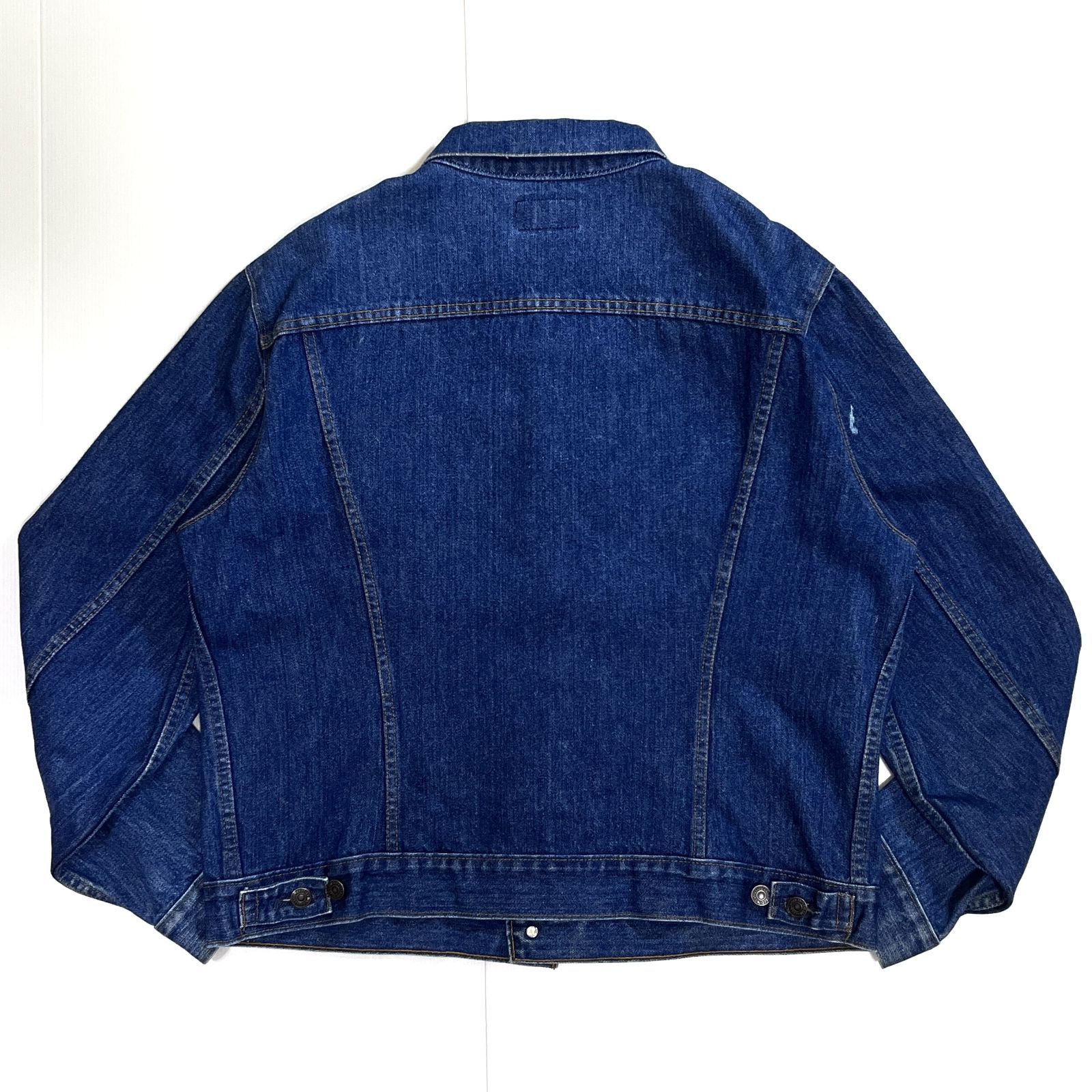 70 s-80 s 濃紺 Levi リーバイス 4 th デニムジャケット サイズ46 70505同型 カナダ製 77505-0217 denim jacket ヴィンテージデニムトラッカー ジャケット フォース インディゴブルー ビッグサイズp