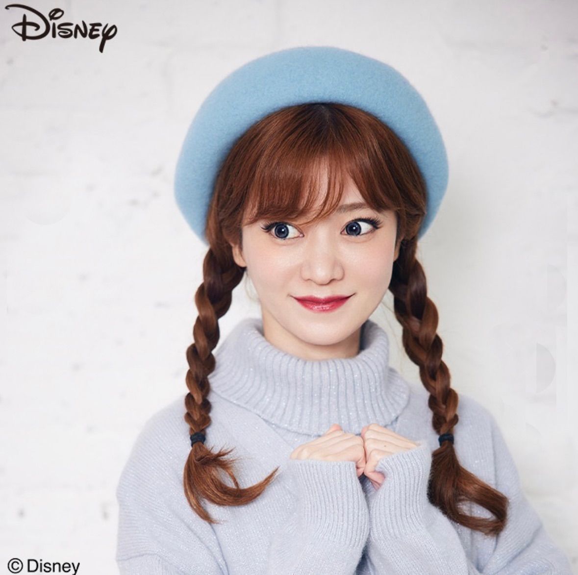 しまむら ちはる コラボ アナと雪の女王 ベレー帽 アナ ワインレッド