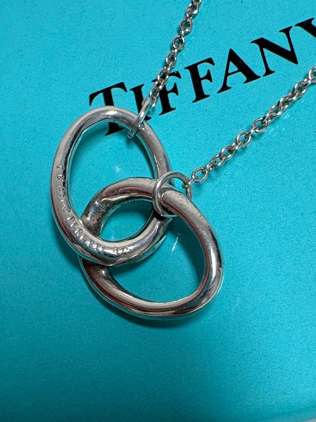 【極美品】Tiffany エルサペレッティ ダブルループ ネックレス 925 美品正規品 ティファニー TIFFANY&Co. ネックレス ダブルループ エルサ