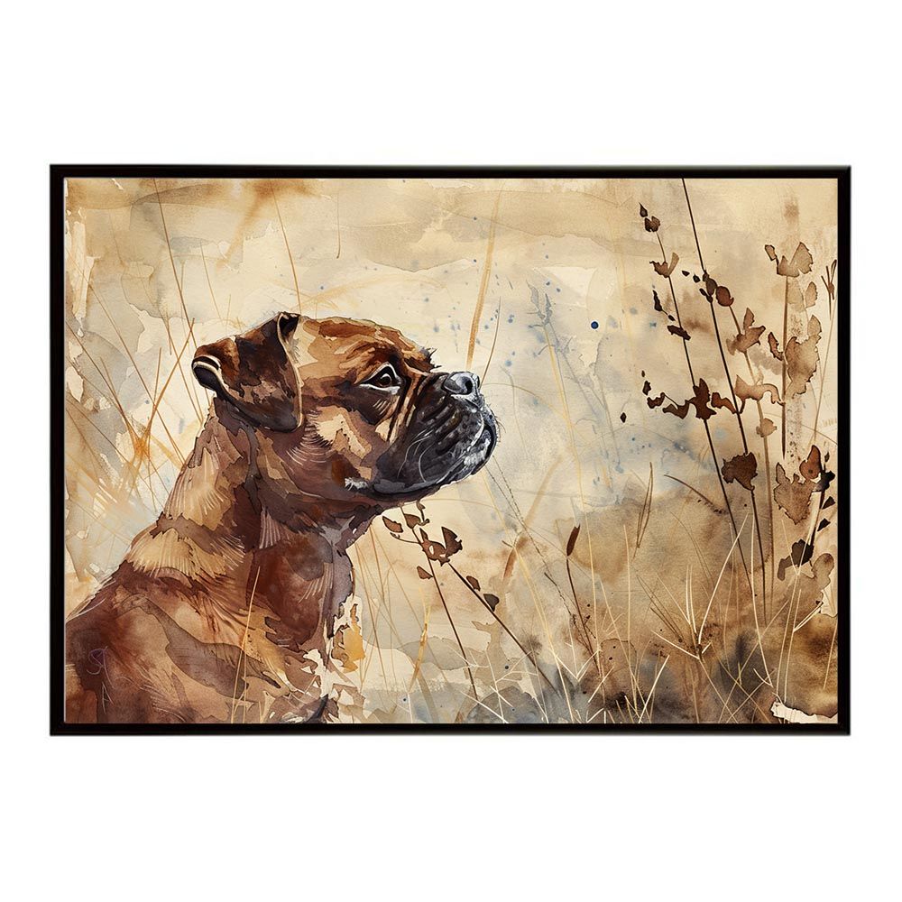 A2サイズ（約42x59cm）】【lh-poster-7474】犬 ドッグ 愛犬 水彩画