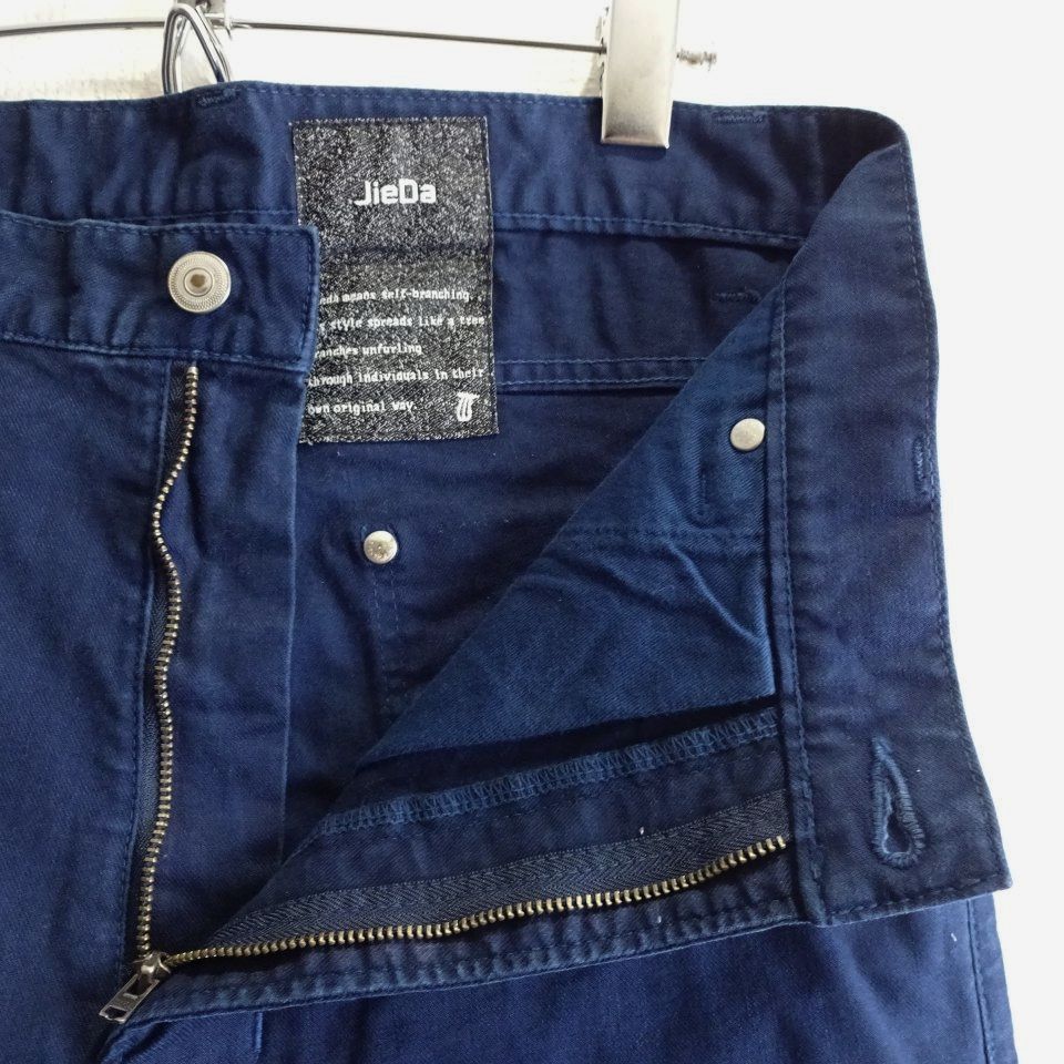 メンズ JieDa サルエルスキニーカラージーンズ W79cm ストレッチ 濃青 