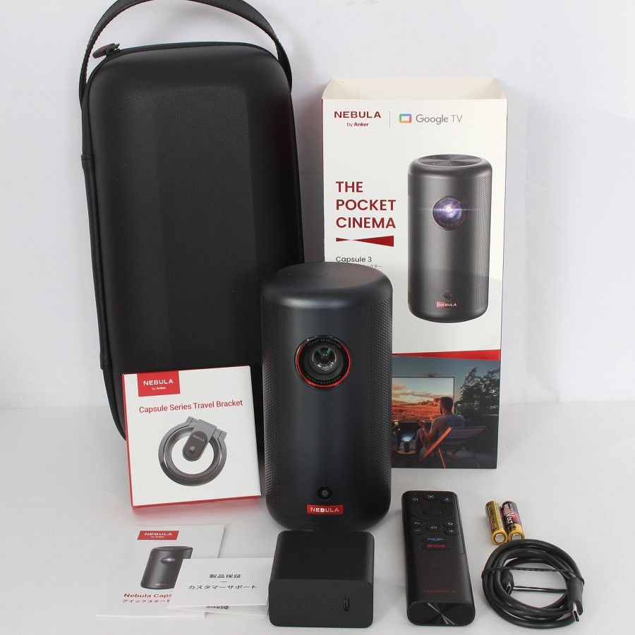 Nebula Capsule 3 D2425N11 専用スタンド付き 美品】Anker Nebula Capsule 3 D2425N11 スタンド+トラベルケース付き