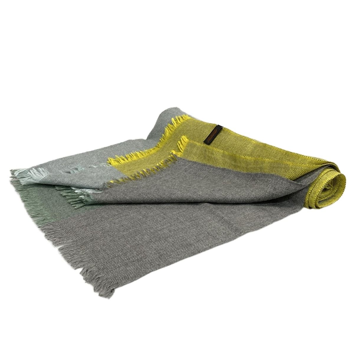 ARIANNA(アリアンナ) ストール(ショール) - グレー×グリーン×マルチ