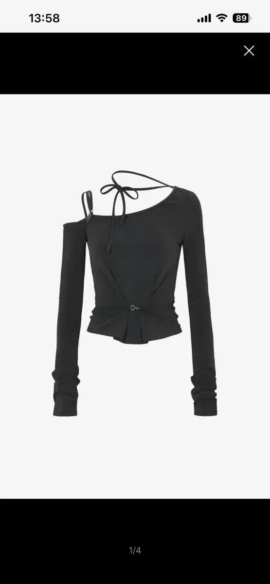 ペインオアプレジャー ruby hook ルビー フック トップス チャコール M