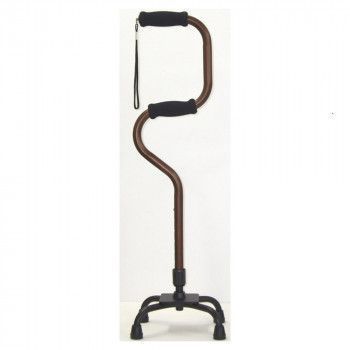 フジホーム ステッキ 杖 2段型4点杖 ブラウン WB 3557