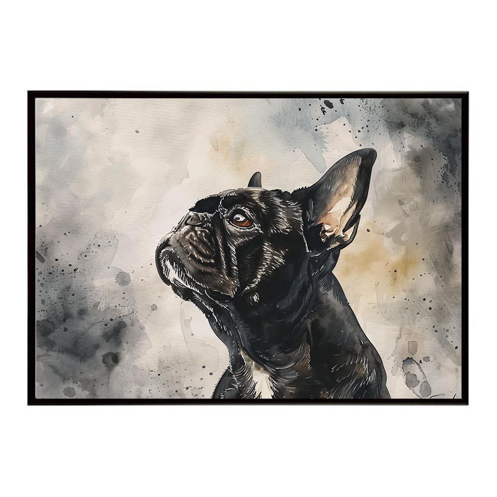 B2サイズ（約51x73cm）】【lh-poster-7511】犬 ドッグ 愛犬 水彩画