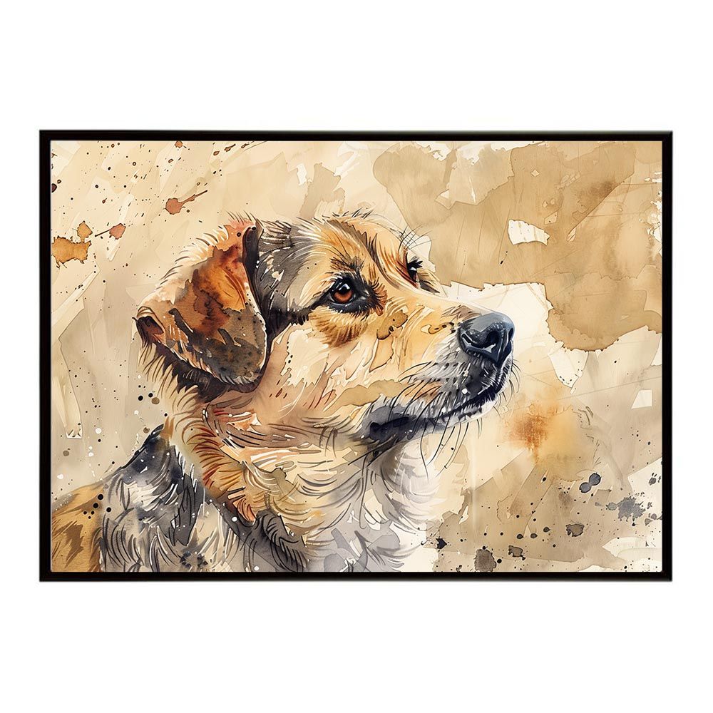 A1サイズ(約59x84cm)】【lh-poster-7518】犬 ドッグ 愛犬 水彩画 A1サイズ(約59x84cm)】【lh-poster-7518】犬 ドッグ 愛犬 水彩画