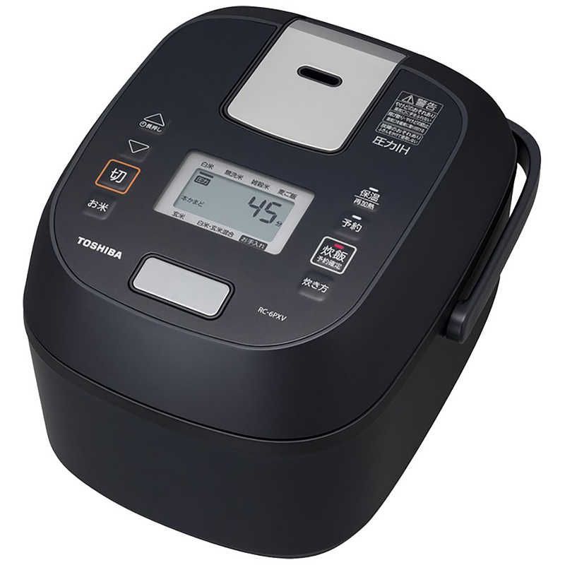 東芝 TOSHIBA 炊飯器 3 5合 圧力IH ブラック RC 6 PXV K