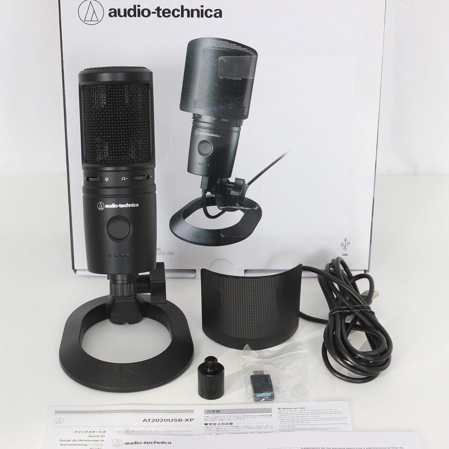 オーディオテクニカ -XP コンデンサーマイク USBマイクロホン audio-technica 本体