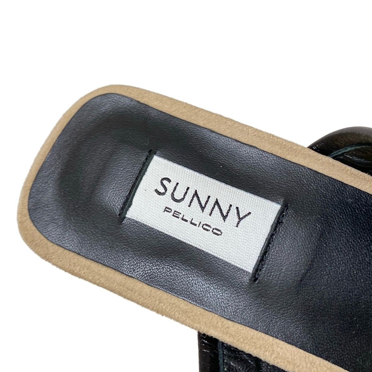 PELLICO(ペリーコ) ミュール 36 レディース - ベージュ×黒 SUNNY