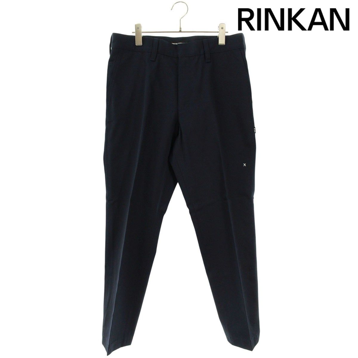 ゴッドセレクショントリプルエックス ロゴ刺繍チノロングパンツ メンズ L