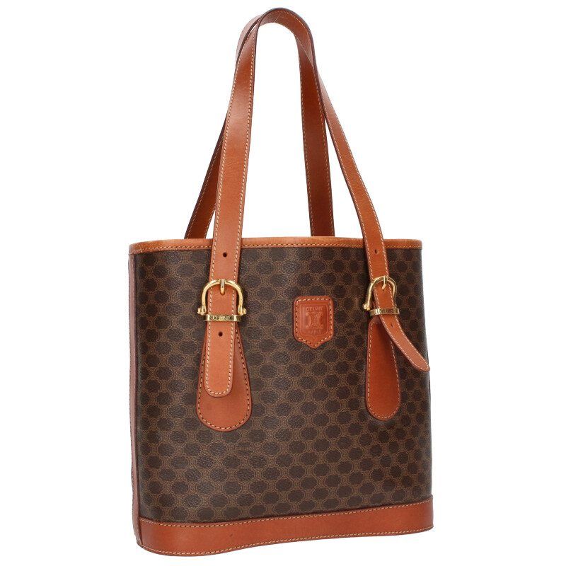 セリーヌ マカダ総柄レザーハンドバッグ メンズ