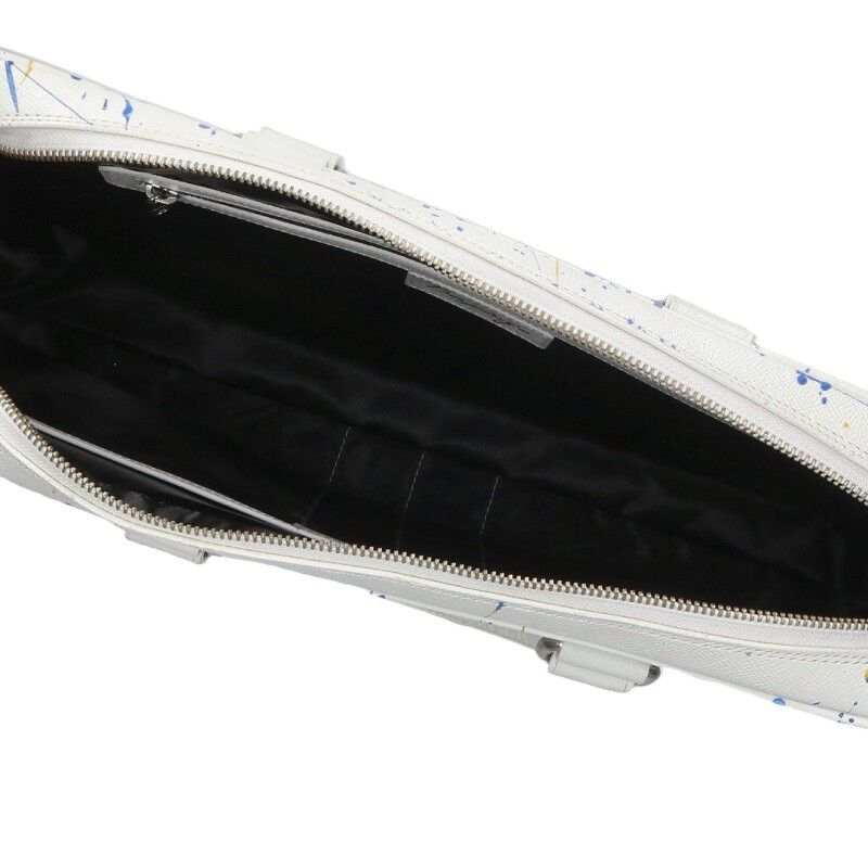 ペンキ加工レザーハンドバッグ