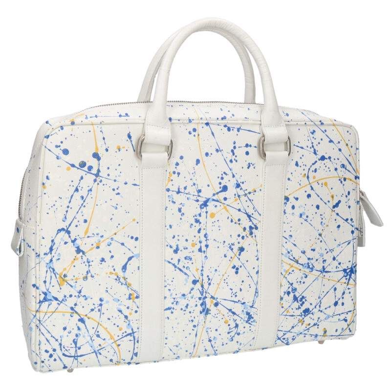 バジョルゴ ペンキ加工レザーハンドバッグ