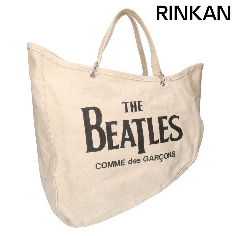 コムデギャルソン VT K 001 ロゴプリントキャンバスハンドバッグ メンズ