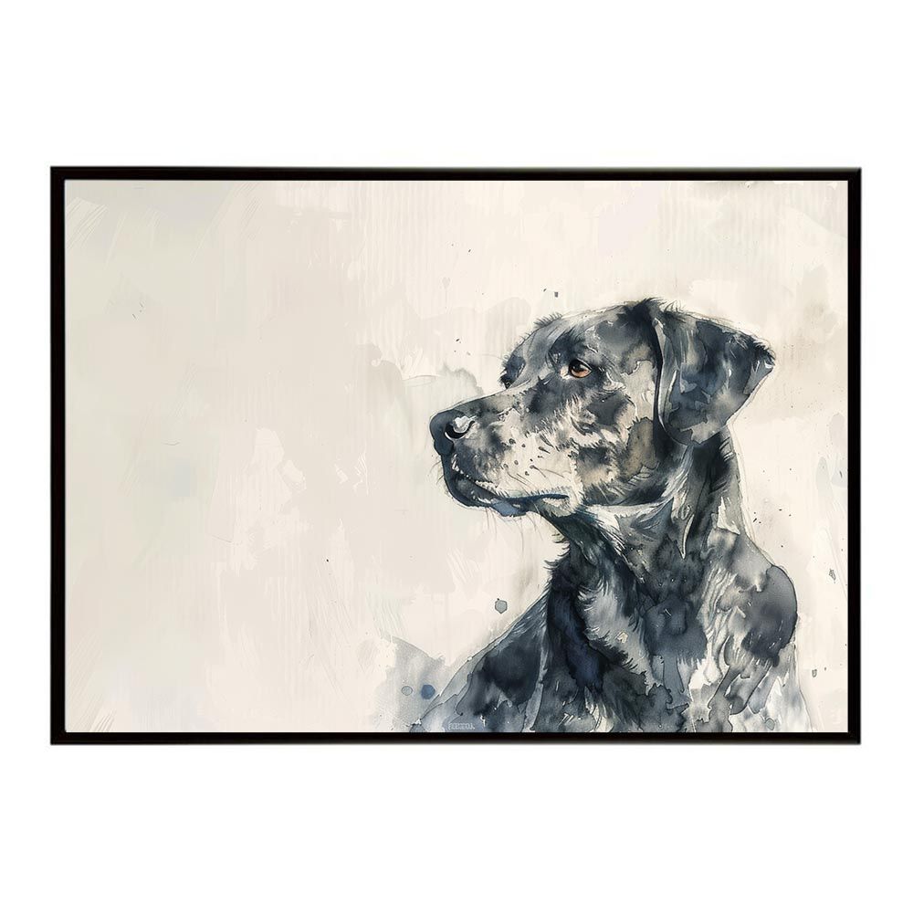 A1サイズ（約59x84cm）】【lh-poster-7562】犬 ドッグ 愛犬 水彩画