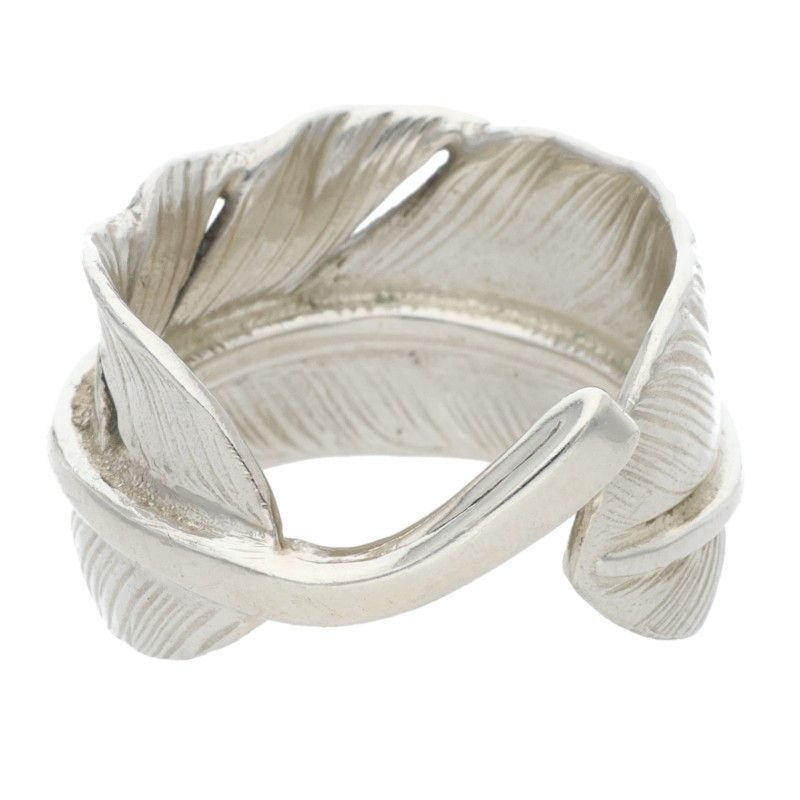 ま*ん様 ゴローズ　特大フェザーリング　プレーン ゴローズ プレーン特大フェザー リング メンズ 17号 - メルカリ