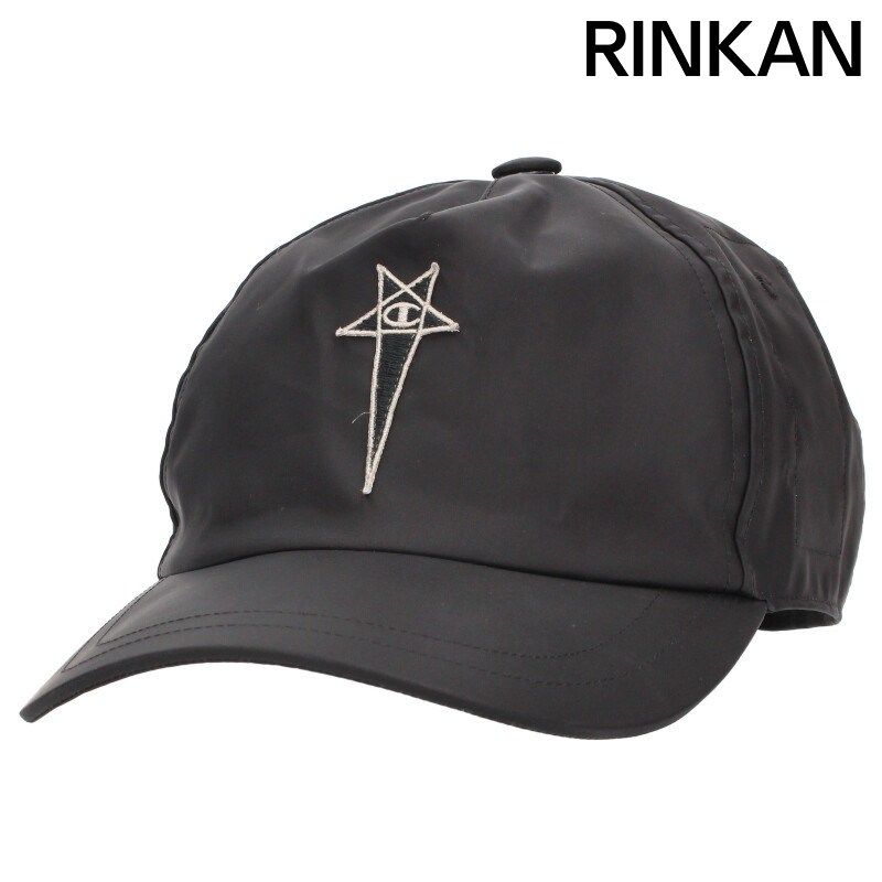 リックオウエンス ×チャンピオン Champion -CHNY ロゴ刺繍ナイロンキャップ帽子 メンズ ONE SIZE