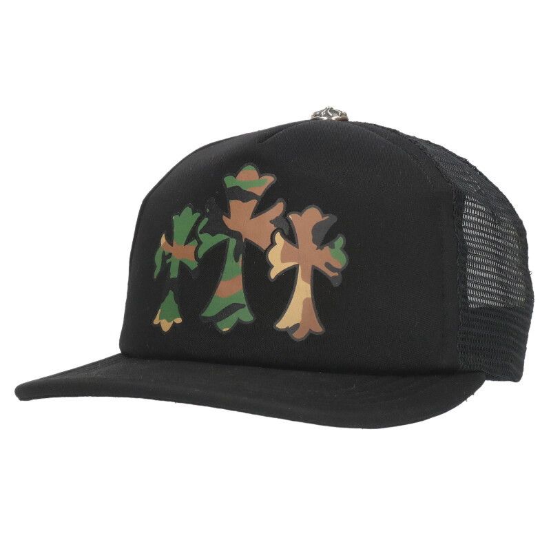 クロムハーツ TRUCKER CAP トラッカーキャップ トリプルクロスプリントメッシュ帽子キャップ メンズ