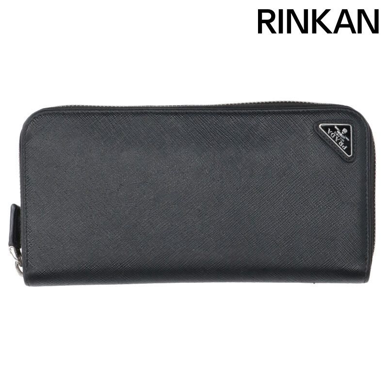 プラダ トライアングルロゴサフィアーノレザー財布 メンズ