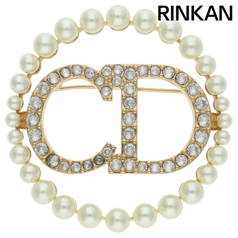 クリスチャンディオール CDパールブローチ メンズ