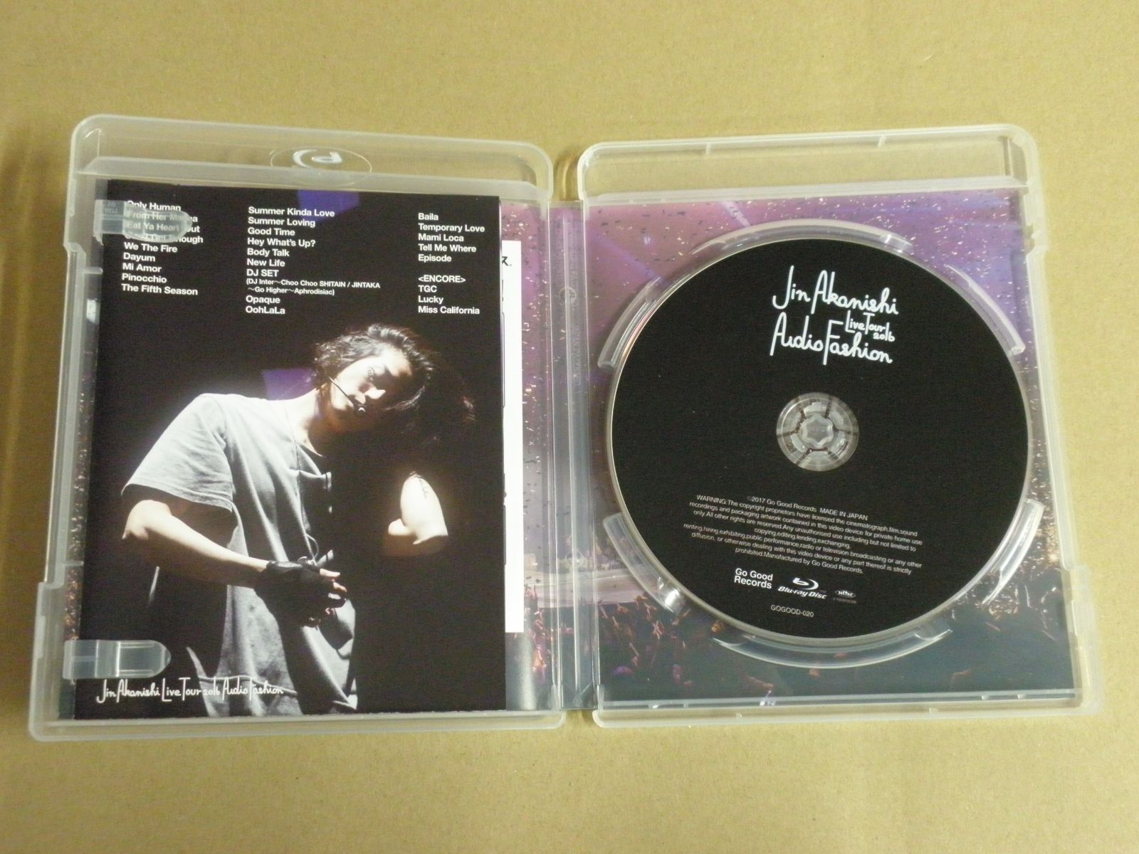 Blu-ray】赤西仁 / JIN AKANISHI LIVE TOUR 2016～Audio Fashion