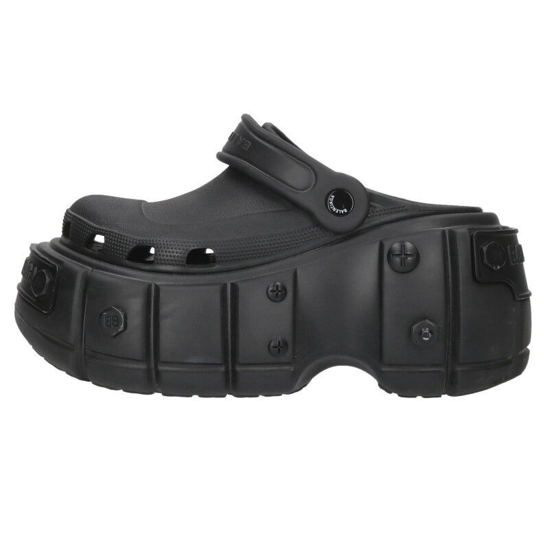 バレンシアガ　スタッズサンダル　黒 中古・古着通販】BALENCIAGA (バレンシアガ) スタッズストラップ