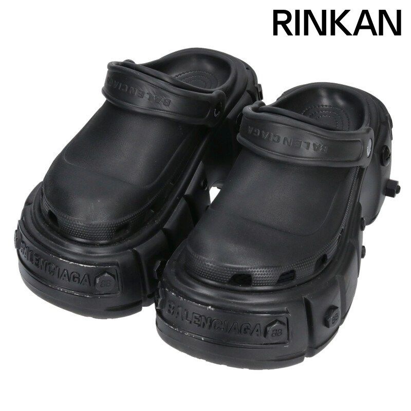 【鑑定済み】balenciaga バレンシアガ　ハードクロックス　メンズ BALENCIAGA バレンシアガ ハードクロックス HARD CROCS 44 - メルカリ