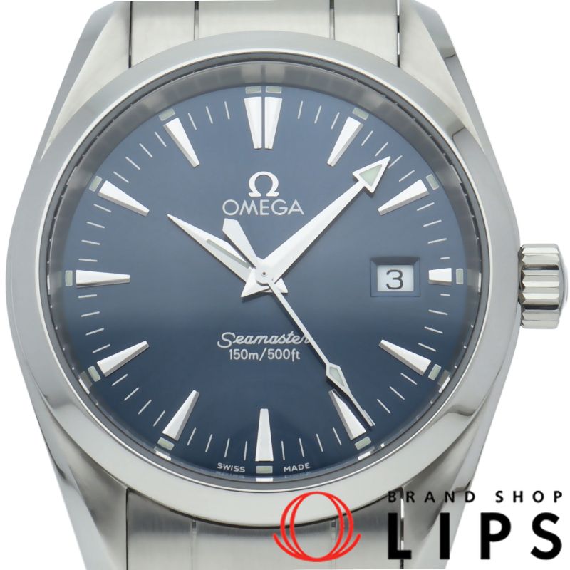 オメガ シーマスター アクアテラ クォーツ 36 2 mm ブルー 2518 80 SS ユニセックス時計 仕上げ済 美
