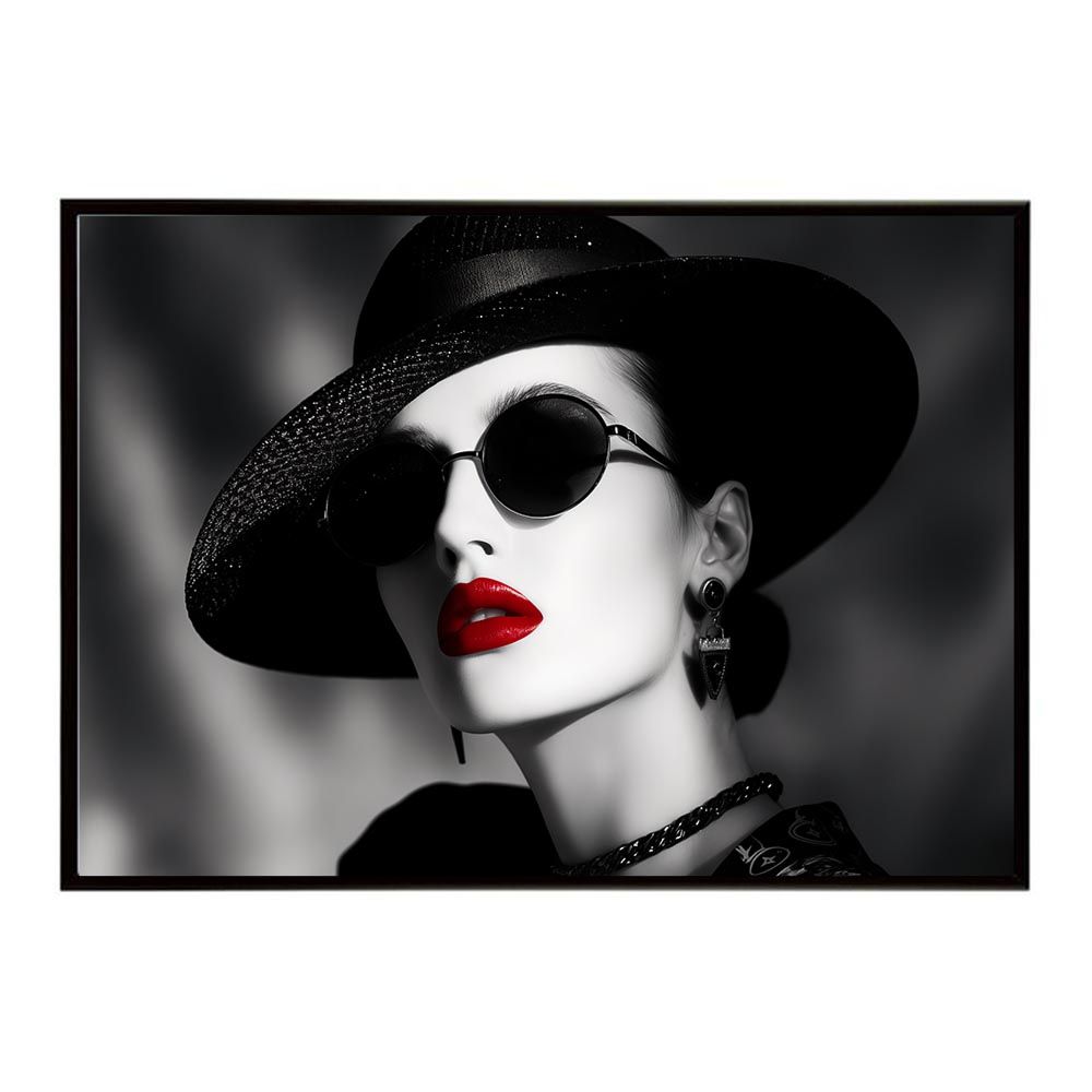 公式 【B2サイズ（約51x73cm）】【lh-poster-7639】モノクロガール