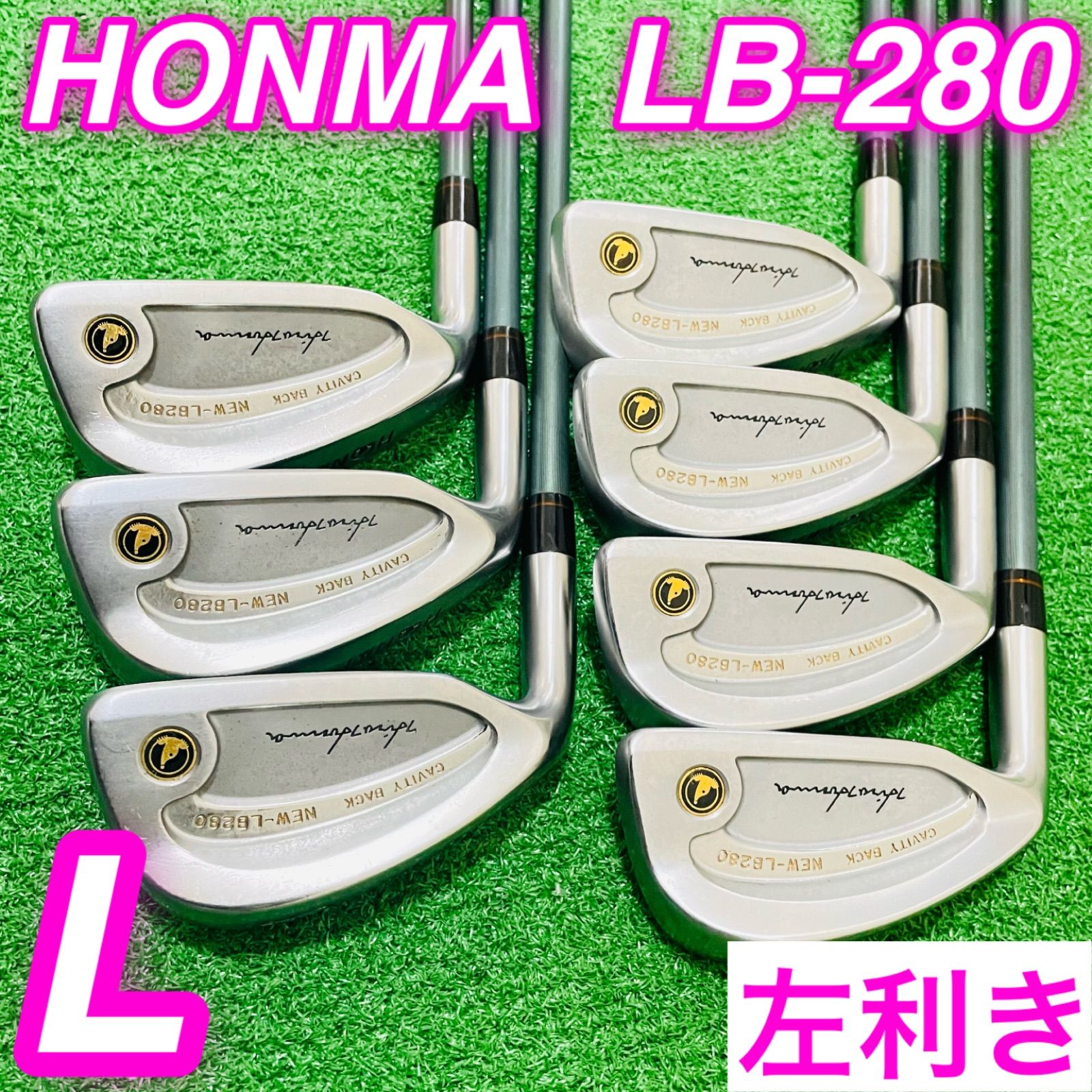 9412 HONMA 本間ゴルフ ホンマゴルフ LB 280 レディース 女性用 レフティ 左利き アイアン7本セット 5 6 7 8 9 10 11 フレックスL