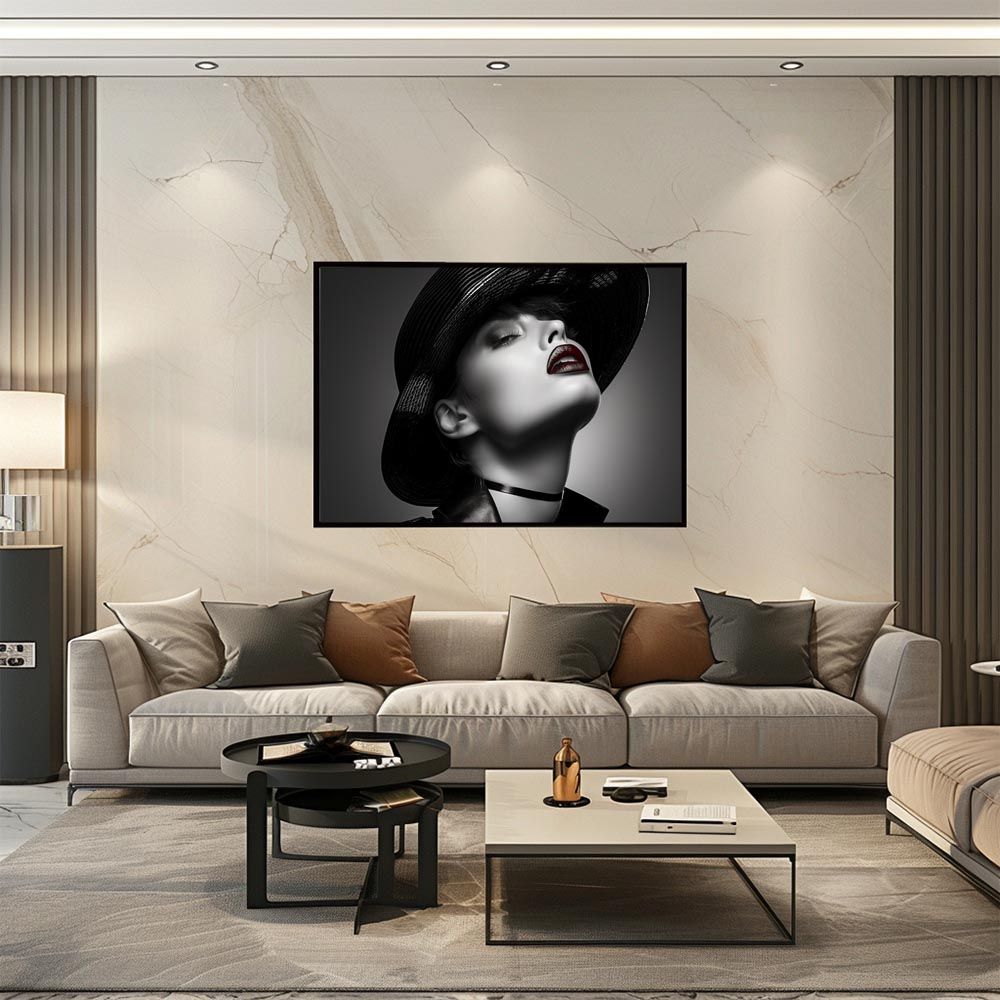 公式 【B2サイズ（約51x73cm）】【lh-poster-7639】モノクロガール