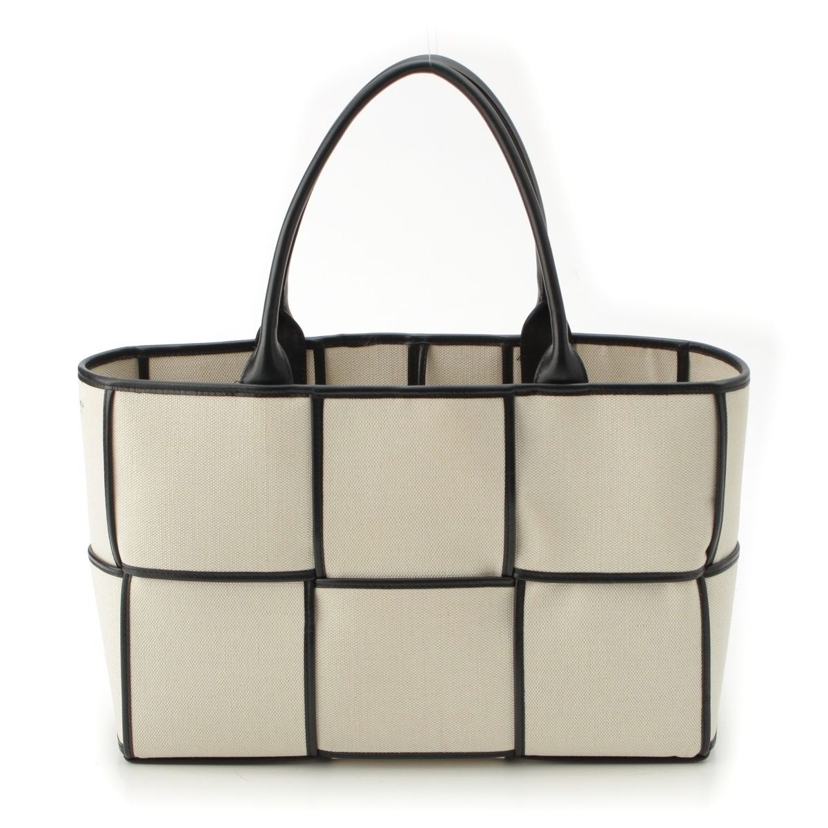 ボッテガヴェネタ キャンバス イントレチャート アルコ トートバッグ